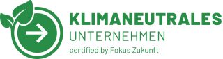 Siegel „Klimaneutrales Unternehmen“ von Fokus Zukunft – Zahnarztpraxis Dr. Bauer